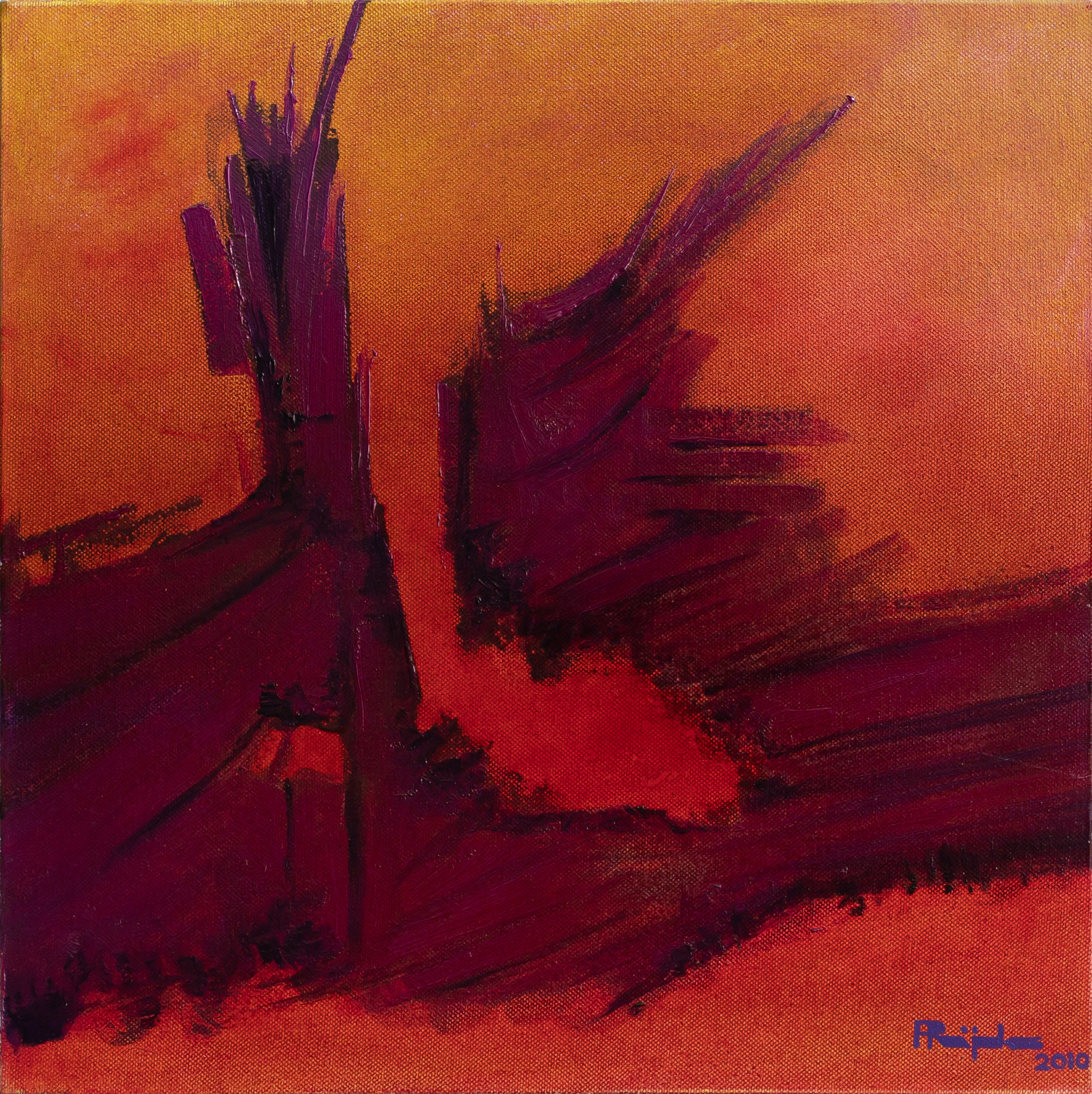 Olieverf op doek|Privécollectie|40 x 40 cm